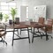 Flash Furniture Redmond 72x36 Conf Tbl w/1in. Thick Dbl Sided Laminate Tbl Top w/PVC and A-Frame Steel Bse, Walnut MT-M7236-WLT-ABF-GG - alternate 1